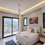 With Private Pool And Sea View In Goecek,