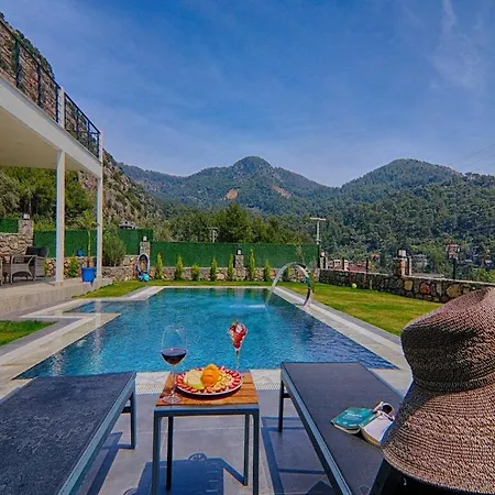 Villa With Private Pool And Sea View In Goecek, Fethiye