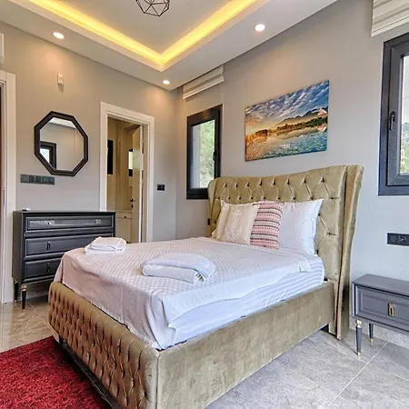 Villa With Private Pool And Sea View In Goecek, Fethiye