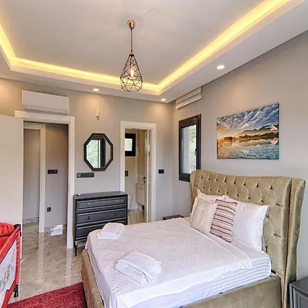 Villa With Private Pool And Sea View In Goecek, Fethiye