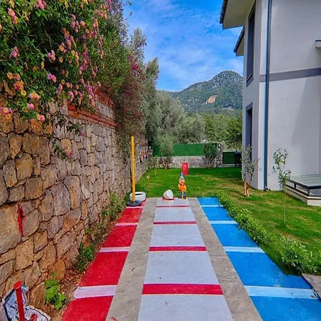With Private Pool And Sea View In Goecek, * Fethiye