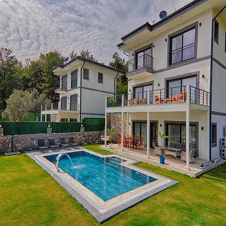 With Private Pool And Sea View In Goecek, Βίλα