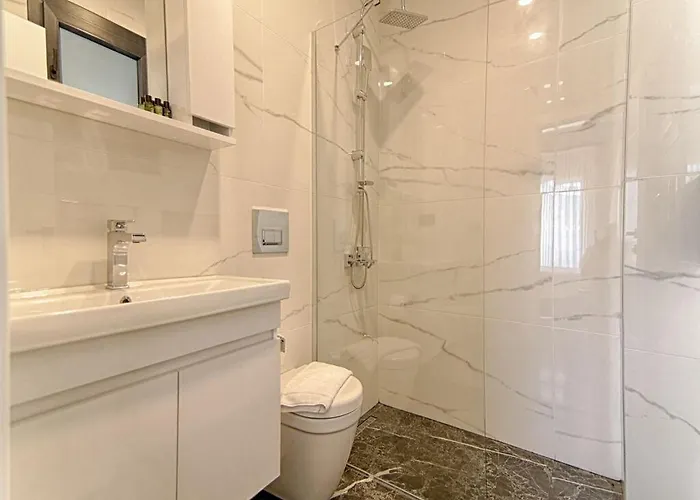 With Private Pool And Sea View In Goecek, Fethiye
