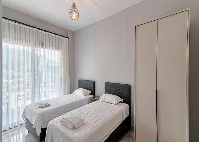 With Private Pool And Sea View In Goecek, Villa