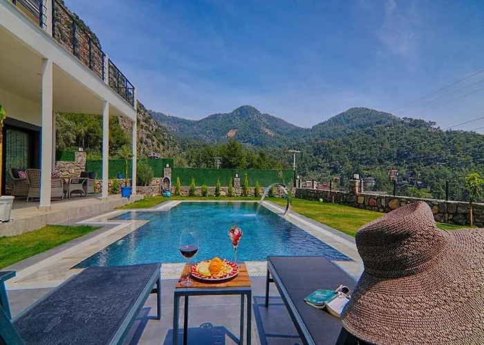 Vilă With Private Pool And Sea View In Goecek, Fethiye