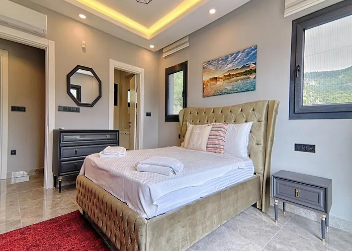 Villa With Private Pool And Sea View In Goecek, Fethiye