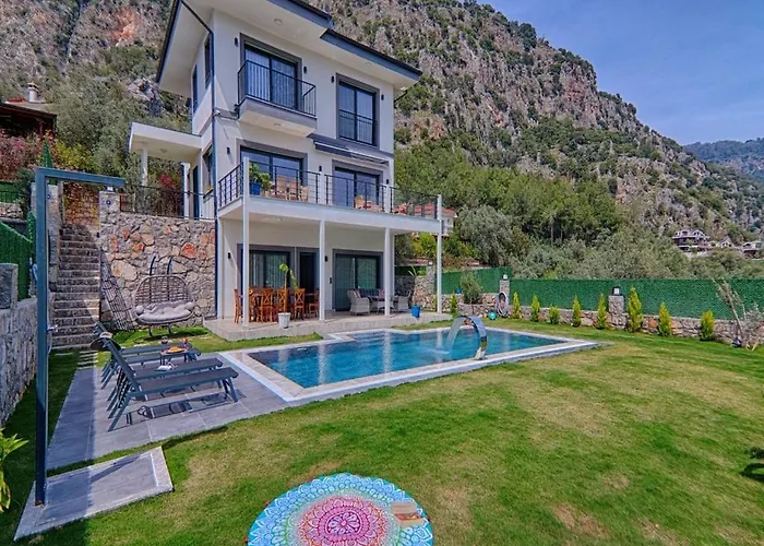 Vilă With Private Pool And Sea View In Goecek, *