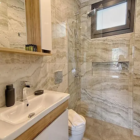 With Private Pool And Sea View In Goecek,